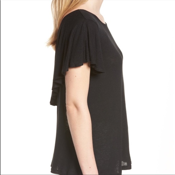 Bobeau Reversible Ruffle Top - Picture 3 of 6